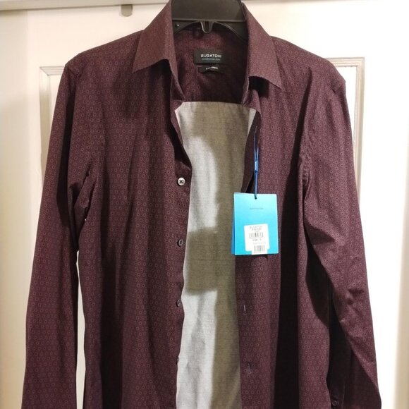 Bugatchi Shirt - Plum Size: S - Picture 4 of 10